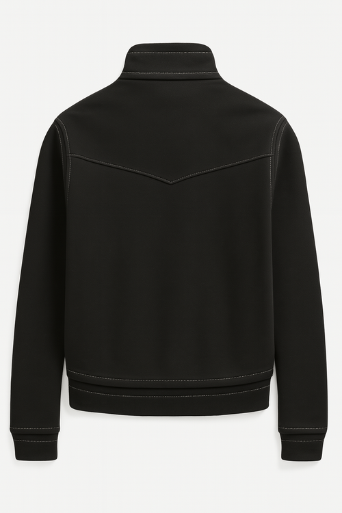 Stratum Shift 1/4 Zip Black and White